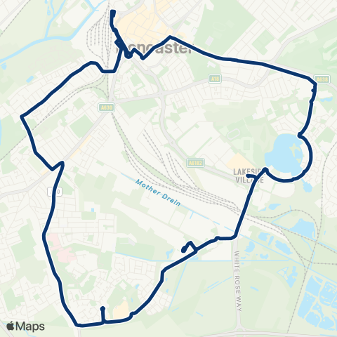 First South Yorkshire Doncaster Frenchgate Interchange / B9 - Doncaster Frenchgate Interchange / B2 map