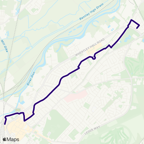 First South Yorkshire Doncaster Frenchgate Interchange / C4 - Jefferson Av / Chalmers Dr map