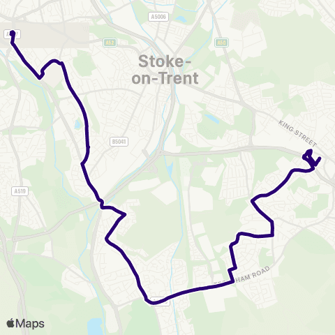 First Potteries Bus Station - Bus Station map