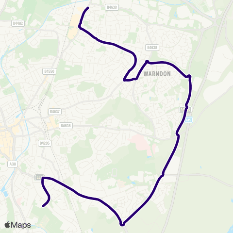 First Worcestershire Winchcombe Dr - Blessed Edward Olcorne HS map