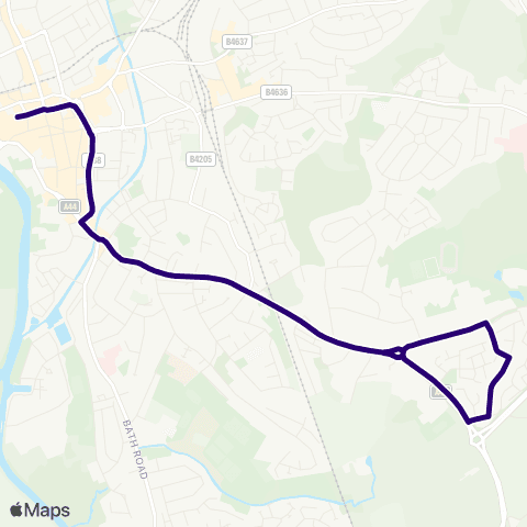First Worcestershire Worcester Bus Station - Red Hill Top map