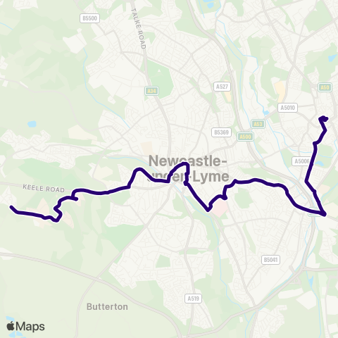 First Potteries  map