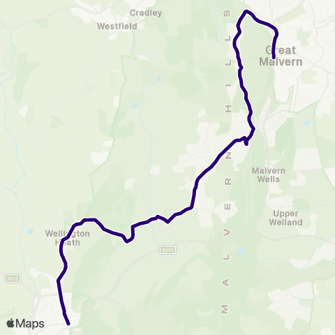 First Worcestershire Rosebank Gardens - Market House map