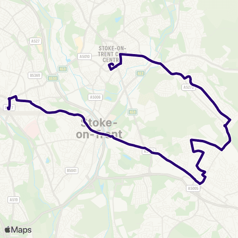 First Potteries Bus Station - Bus Station map