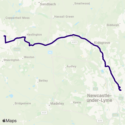 First Potteries Bus Station - Bus Station map