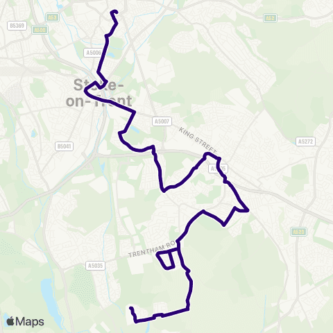 First Potteries Beech Grove - Shops map