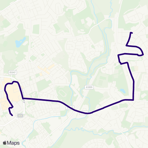 First Potteries Bus Station - Abbots Square map