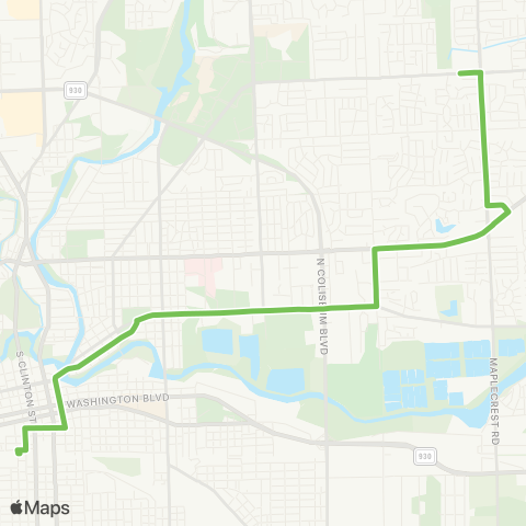 Citilink Time Corners map