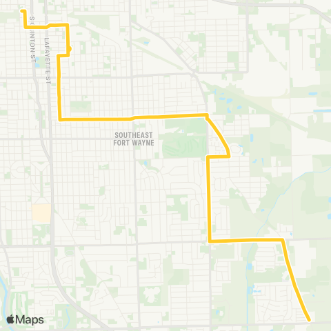 Citilink Franke Park map