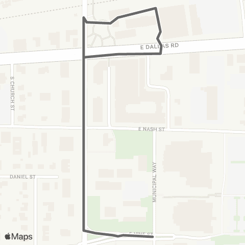 Trinity Metro Ccot map