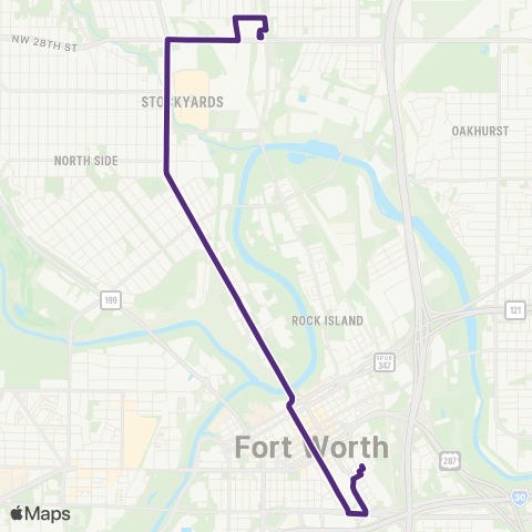 Trinity Metro Orange Line map