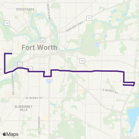 Trinity Metro East Rosedale map