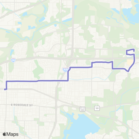 Trinity Metro Meadowbrook map