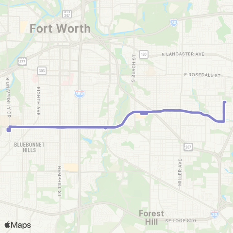 Trinity Metro Berry Street map