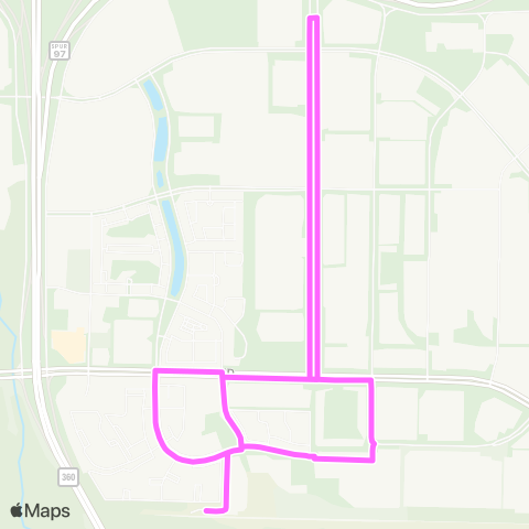 Trinity Metro Centreport Circulator map