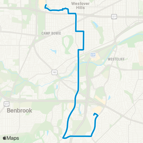 Trinity Metro Bryant Irvin map