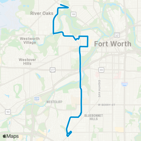 Trinity Metro University map