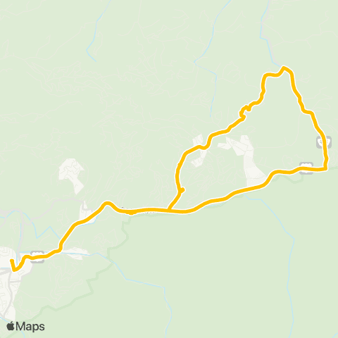 Gatlinburg Trolley Yellow map