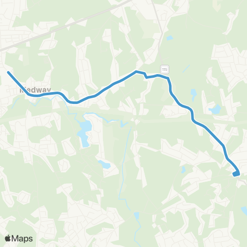 GATRA Medway T Shuttle map