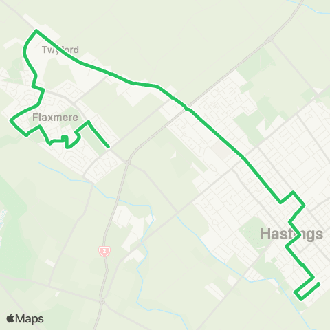 goBay Flaxmere - Akina map