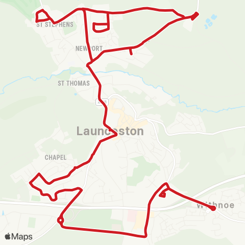 Go Cornwall Bus Tesco - Tesco map