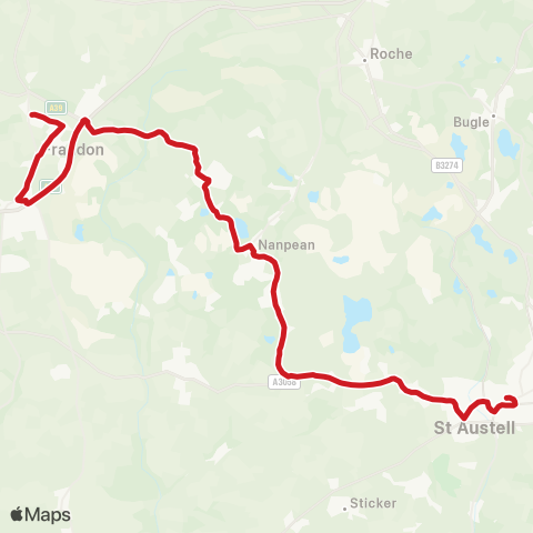 Go Cornwall Bus Bus Station - Bus Station map
