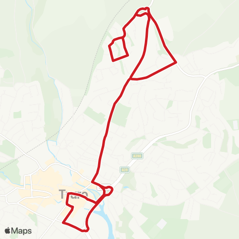 Go Cornwall Bus Lemon Quay - Lemon Quay map