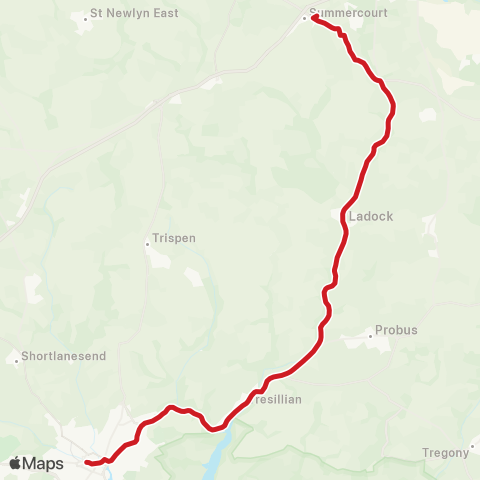 Go Cornwall Bus London Inn - Lemon Quay map