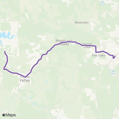 Nevada County Connects Grass Valley - Penn Valley map