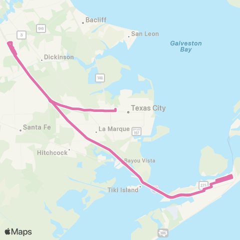GCTD Park & Ride map