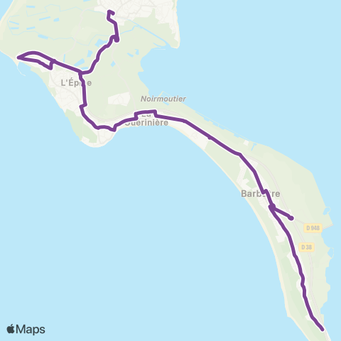 Gratibus de l'Île Barbâtre - La Fosse map