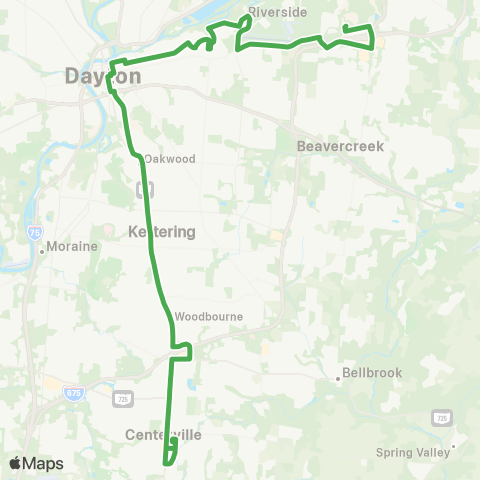 Greater Dayton RTA Route 6 map