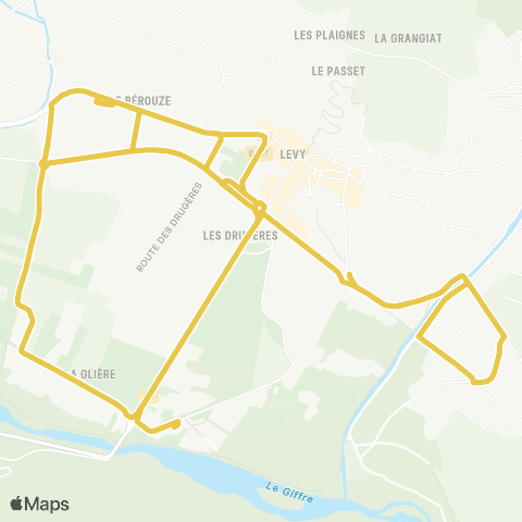 Les Navettes du Giffre Ligne Jaune et Bleue map