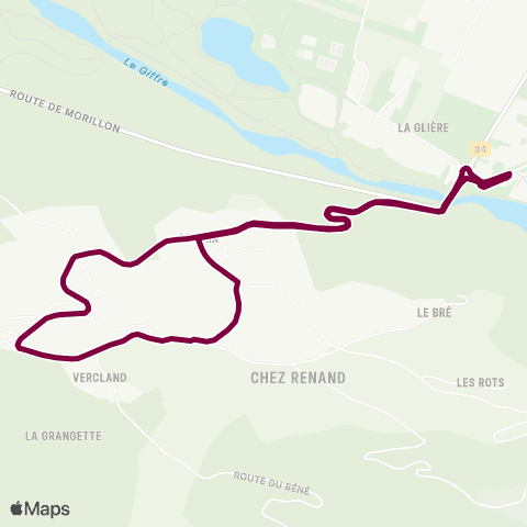 Les Navettes du Giffre Ligne Vercland-GME map
