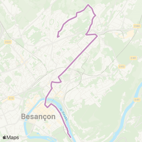 Ginko Rivotte ↔ Combe Saragosse map