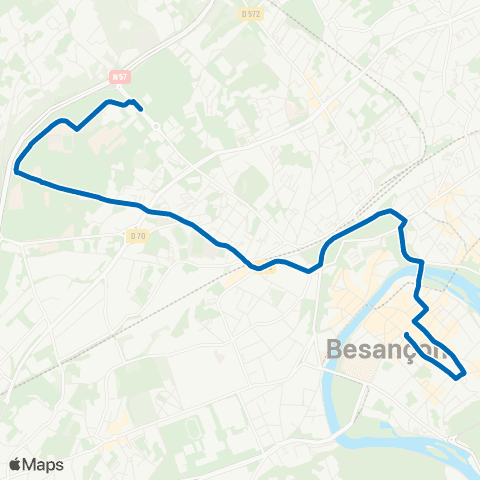 Ginko Pôle Temis ↔ Centre-Ville - 8 septembre map