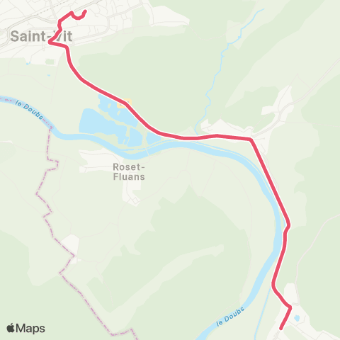 Ginko Osselle-Routelle ↔ Collège Jean Jaurès map