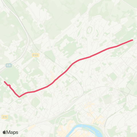 Ginko Pôle Temis ↔ Lycée Pergaud map