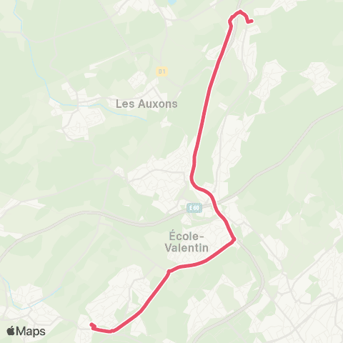 Ginko Collège Claude Girard ↔ Collège Cartannaz map