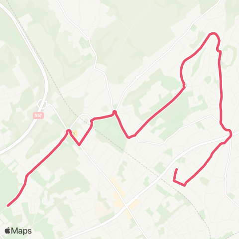 Ginko Lycée Ledoux ↔ Trey map