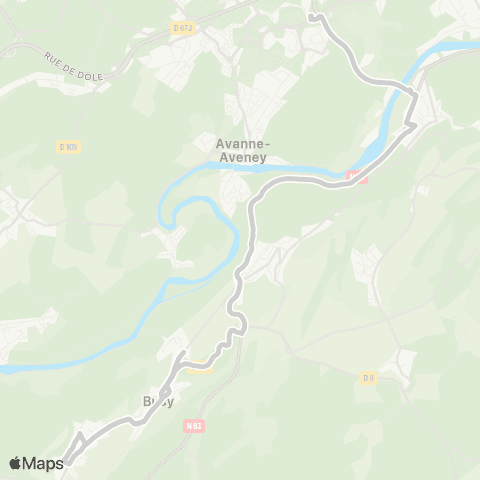 Ginko Vorges-les-Pins ↔ Pôle Micropolis map