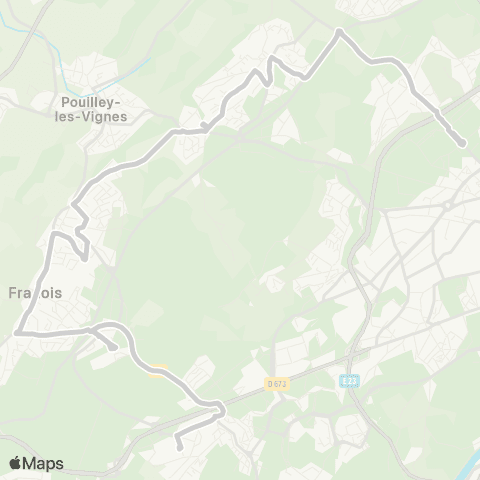 Ginko Hauts du Chazal / Châteaufarine ↔ Pôle Temis map