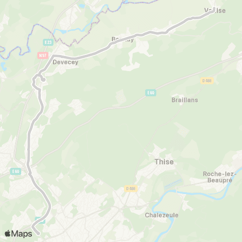 Ginko Devecey / Venise ↔ Pôle Temis map