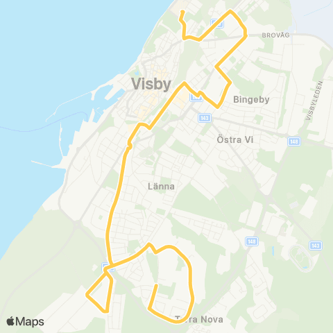 Gotlands kollektivtrafik  map