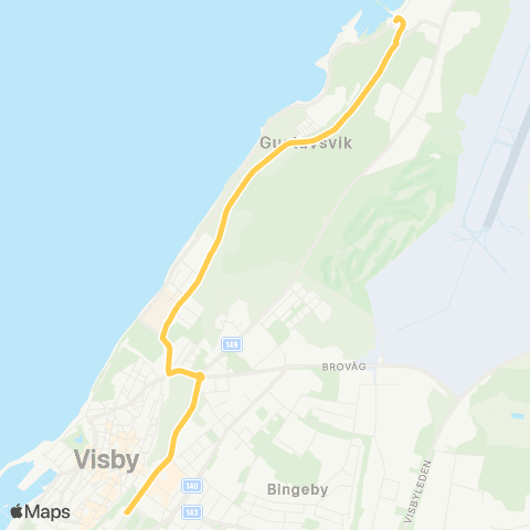 Gotlands kollektivtrafik  map