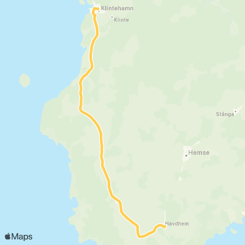Gotlands kollektivtrafik  map