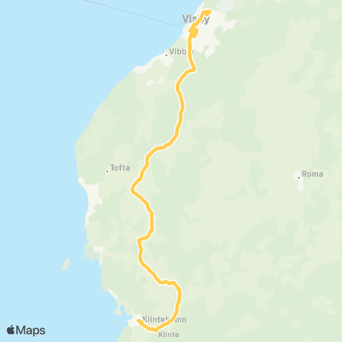 Gotlands kollektivtrafik  map
