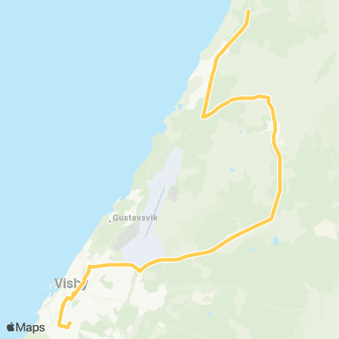 Gotlands kollektivtrafik  map