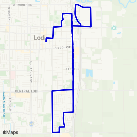 GrapeLine Route 5 map