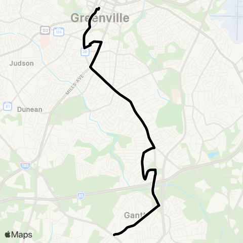 Greenlink Augusta map